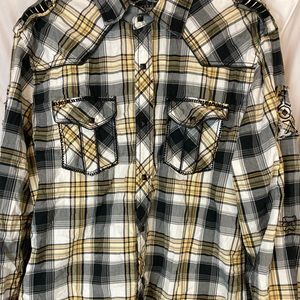 Buckle black label button up shirt